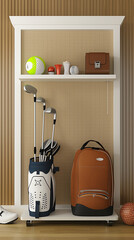 a golf corner at home