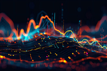 Abstract Data Visualization with Lines and Points.