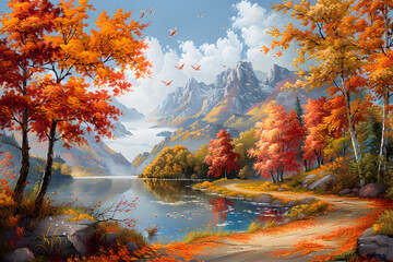 The variety of leaf colors in autumn is spectacular.