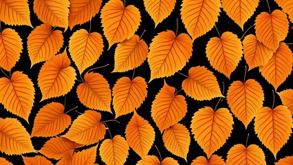 Obraz premium elegant autumn leaves background pattern