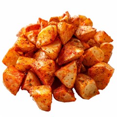 Crispy, seasoned potato wedges, a perfect vegetarian snack