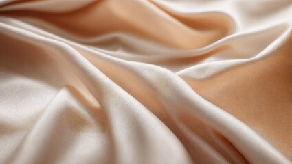 Obraz premium Creamy Silk Drape: Abstract texture of soft, flowing, and luxurious ivory silk, highlighting its elegant and delicate nature. Perfect for background, wallpaper, or product design. 