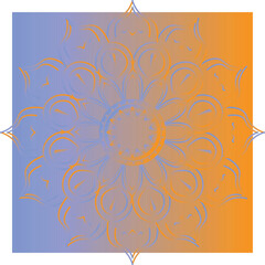 This is simple and vector gradient mandala background and it is editable.