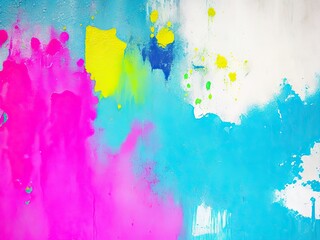 Splashes of paint on a concrete wall. background.