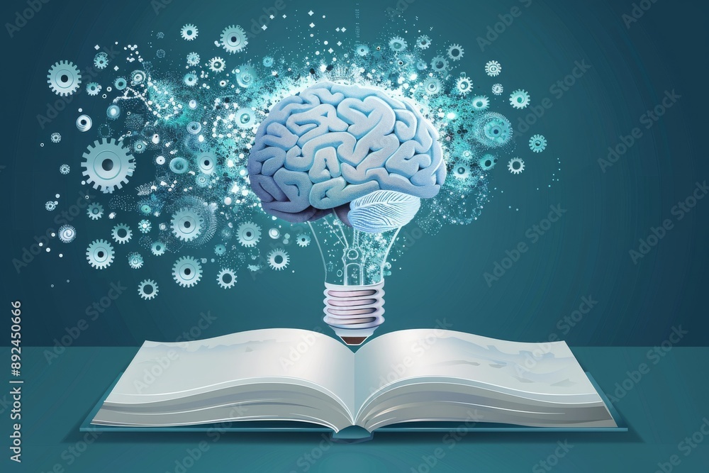 Poster brain power and knowledge - the spark of learning