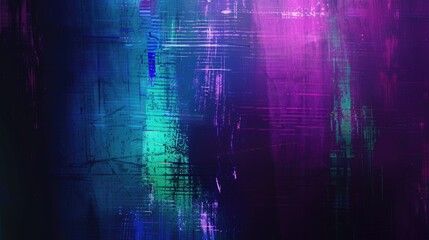 Fototapeta premium A vibrant abstract painting featuring a blend of purple and blue hues