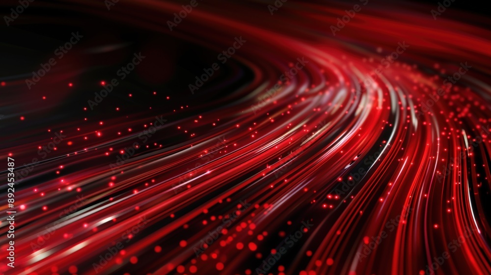Poster a red and white striped background with a red line in the middle. the image has a bold and vibrant f