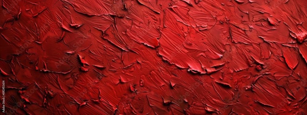 Poster A red background with red paint splatters. The splatters are in different sizes and shapes, giving the impression of a messy, chaotic scene. Scene is one of energy and movement