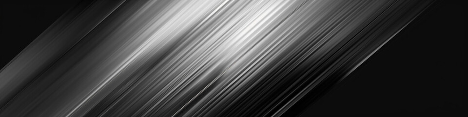 Fototapeta premium Metallic Black and Silver Abstract Design