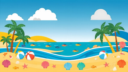 Obraz premium beach background
