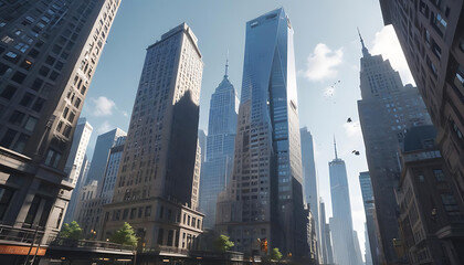 Fototapeta premium city skyline
