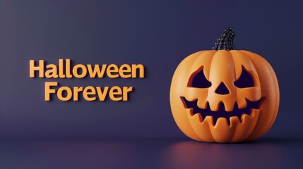 A purple background picture featuring Halloween pumpkins with the message "Halloween." The vibrant background and festive pumpkins create a cheerful and spooky holiday atmosphere. 