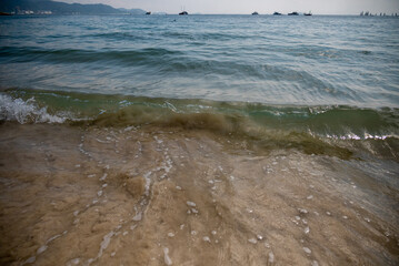 waves on the beach