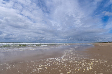 beach on the Dutch North Sea coast in Callantsoog