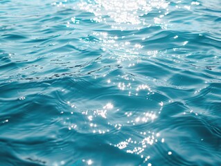 A close-up shot of the surface of calm body of water, ideal for use in travel, nature or relaxation themed projects