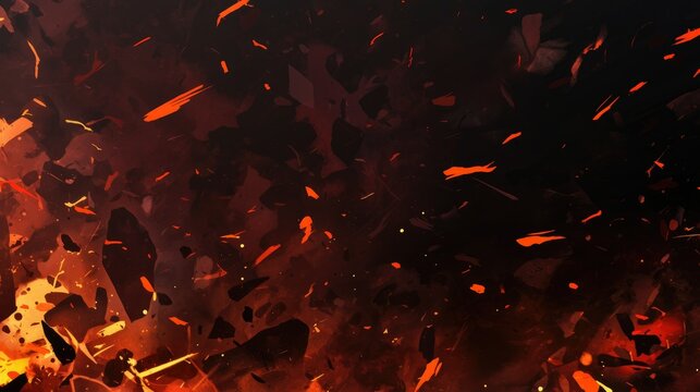 black and red dark background fire flame texture with thunders and smoke energetic anime vibes , 8k, 2d,ferrania p30 --ar 16:9 --niji 6 Job ID: 170aa7f2-fda1-46b1-bfb9-0af8c960829d
