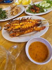 vietnam asian seafood shrimp grill grilled food 