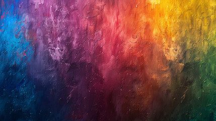 Fototapeta premium Textured rainbow painted background