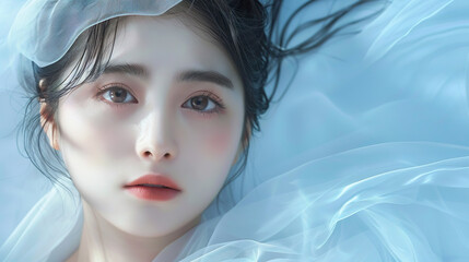Fototapeta premium 美肌のアジア人女性05