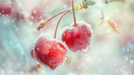 cherries in ice