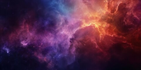 Obraz premium Colorful space galaxy cloud nebula. Stary night cosmos. Universe science astronomy. Supernova background wallpaper created by ai