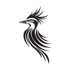 Obraz premium simple Hoatzin head logo design Images vector isolated on white background