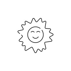 sunset vector type icon
