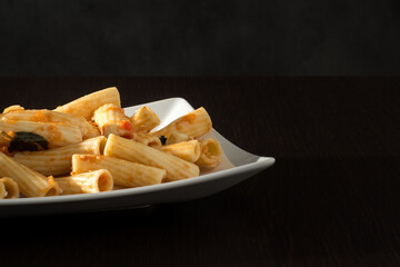 Isolated tomato pasta