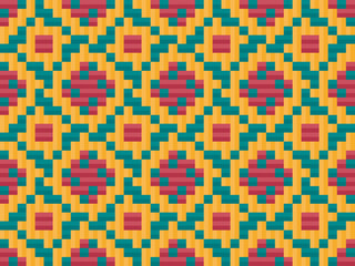 Seamless traditional woven pattern called Anyaman