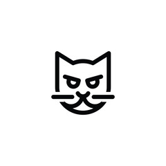 Cat icon design trendy