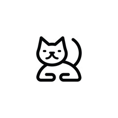 Cat icon design trendy