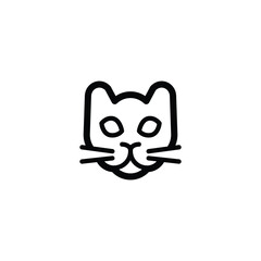 Cat icon design trendy