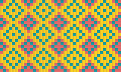 Seamless traditional woven pattern called Anyaman