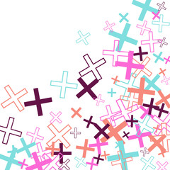 Object fountain organized from random sparcle star pictographs as fireworks.