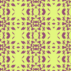 Blue and white watercolor ornament painted with watercolor on paper.