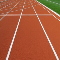 Fototapeta premium Running track in a stadium