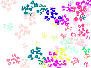 A bright and cute design with pastel colored line and plane shapes.