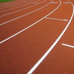 Fototapeta premium Running track in a stadium
