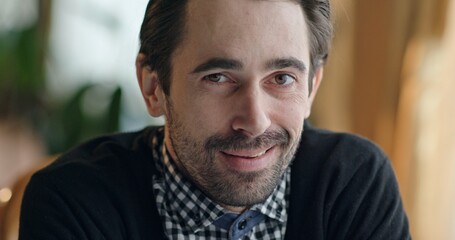 Fun loving middle-aged man planning a joke