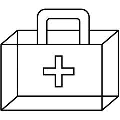 Obraz premium First Aid Box Icon