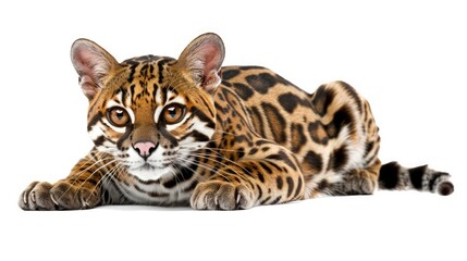 bengal tiger isolated on white background