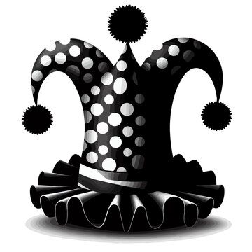 recommend clip art: Clown jester hat silhouette
