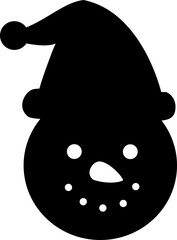 Snowman head silhouette.
winter snowman head silhouette vector.
Isolated snowman face silhouette image.