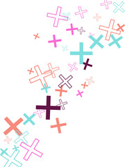 Object fountain organized from random sparcle star pictographs as fireworks.