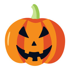 Halloween smiling pumpkin. Element for halloween in cartoon style. Halloween concept