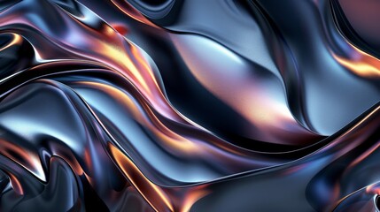 Abstract Swirling Metallic Surface
