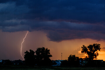 lightning in the city