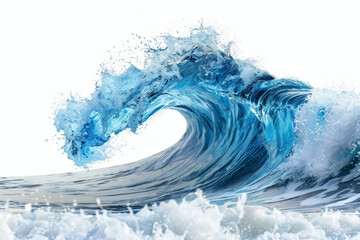 Fototapeta premium water wave isolated on white background