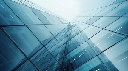 Obraz premium Muted tones of grey and blue plexus, perfect for business or technology text on the upper half