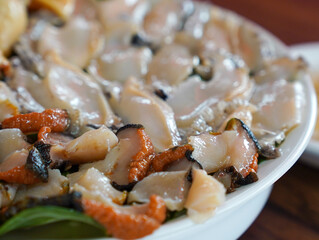 fresh seafood such as conch abalone